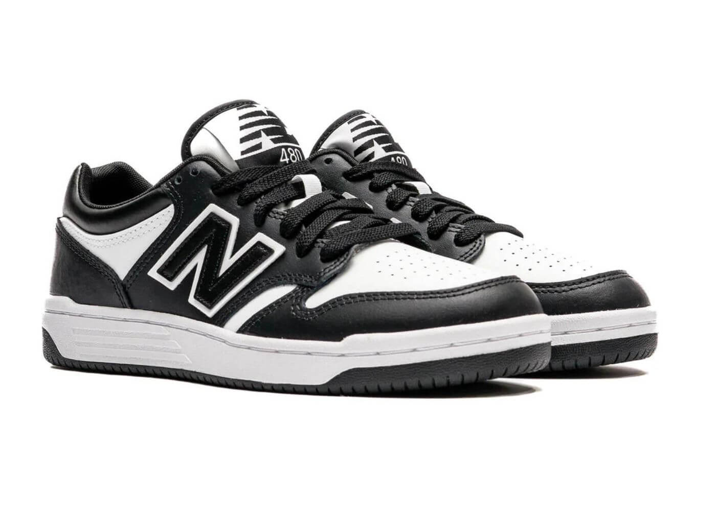 new balance shoes black and white 480