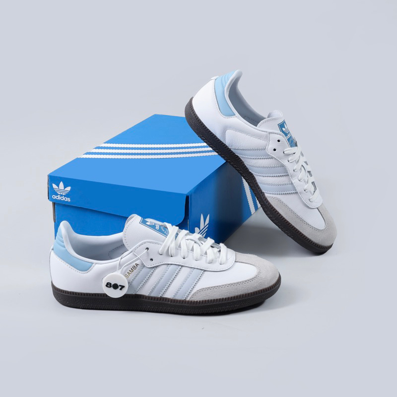 Adidas Samba White Halo Blue - 807GARAGE